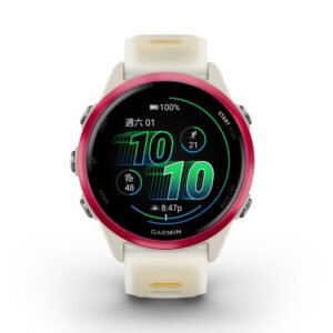 Garmin Forerunner 570 010-02970-42 Smartwatch Raspberry Aluminum Bone/Mango Silicone Band