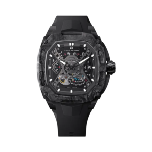 Tsar Bomba Dark Matter 5 TB8605-04 Automatic Carbon Fiber Bezel Skeleton Dial Black Rubber Strap