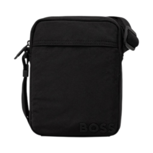 Hugo Boss Catch O-NS Zip Pouch Bonded Logo Bag Black