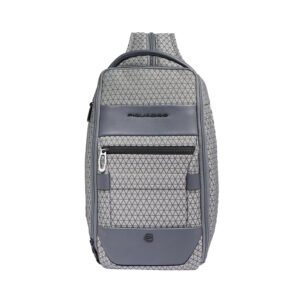 Piquadro Recycled Fabric Chest Bag Grey
