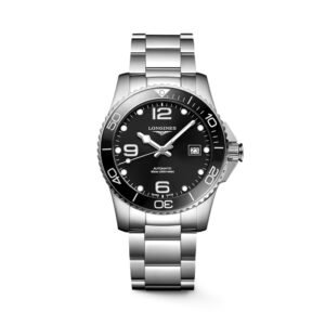 Longines HydroConquest 41 - L3.781.4.56.6 Automatic Sunray Black Steel Strap