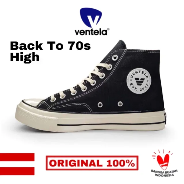 Ventela BTS 70s High Sneakers Black Natural