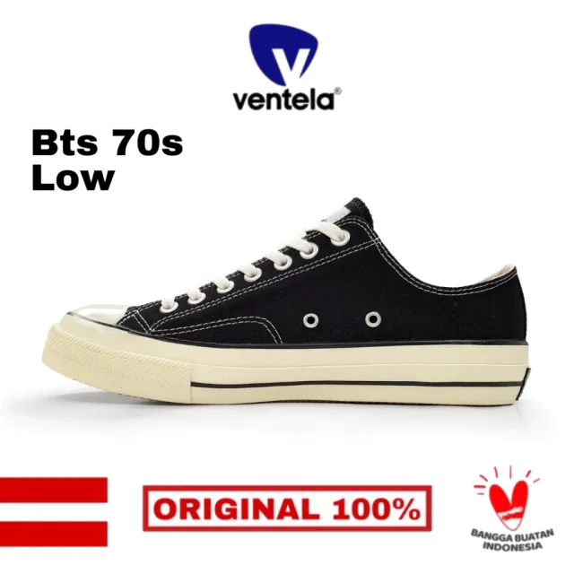 Ventela BTS 70s Low Sneakers Black Natural