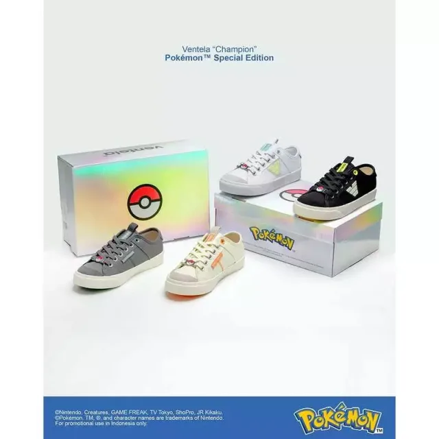 Ventela Champion Low Sneakers Cream Pokemon
