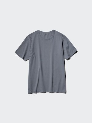 AIRism Katun T-Shirt Kerah Bulat Lengan Pendek