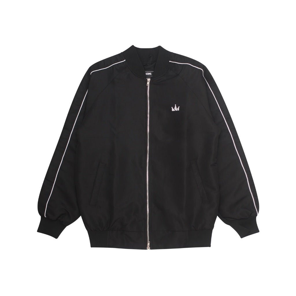 Bomber Double Zipper Jacket HELEZ BLACK
