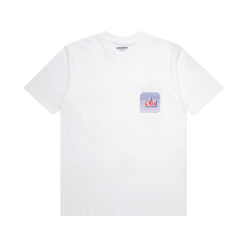 T-Shirt Pocket CROWN GLADE WHITE