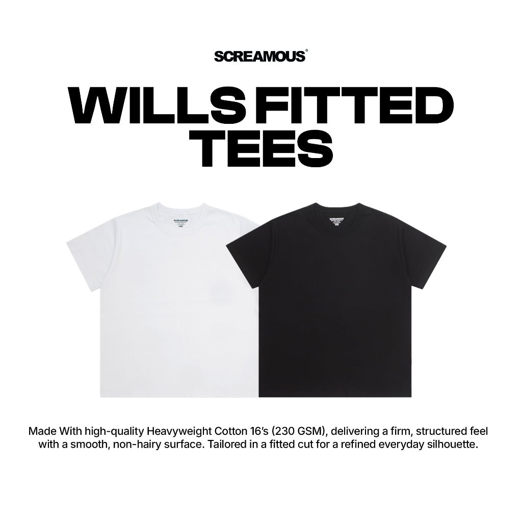 T-Shirt Fitted Tee 16s WILLS