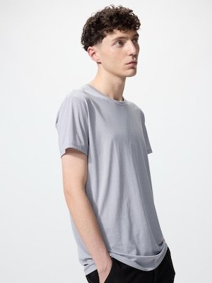 AIRism T-Shirt Kerah Bulat Lengan Pendek