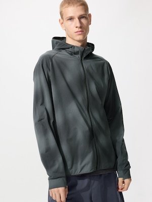 Jaket Hoodie Ritsleting DRY-EX Proteksi Sinar UV (Motif)
