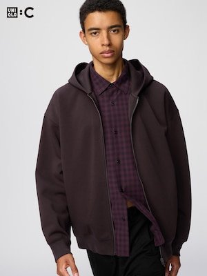 Jaket Sweat Hoodie Ritsleting Oversize