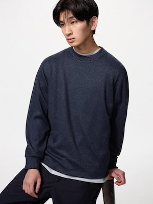 T-Shirt Fleece Rajut Lembut Kerah Bulat