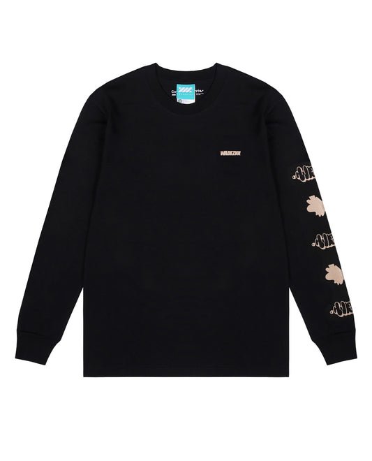 WADEZIG! T-SHIRTS – THROWIE LS BLACK